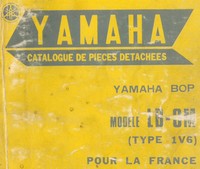 catalogue de pièces détachées Yamaha Bop